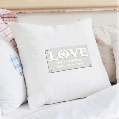Personalised Love Cushion Cover delivery to UK